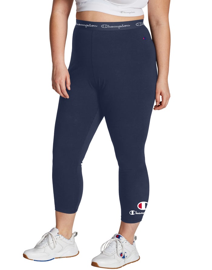 Champion Plus Authentic - Naisten Laivastonsininen Legginsit - Suomi 3608945-UL